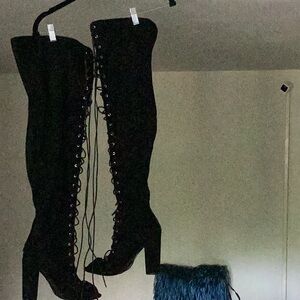 Women's Black Over-the-Knee Boots